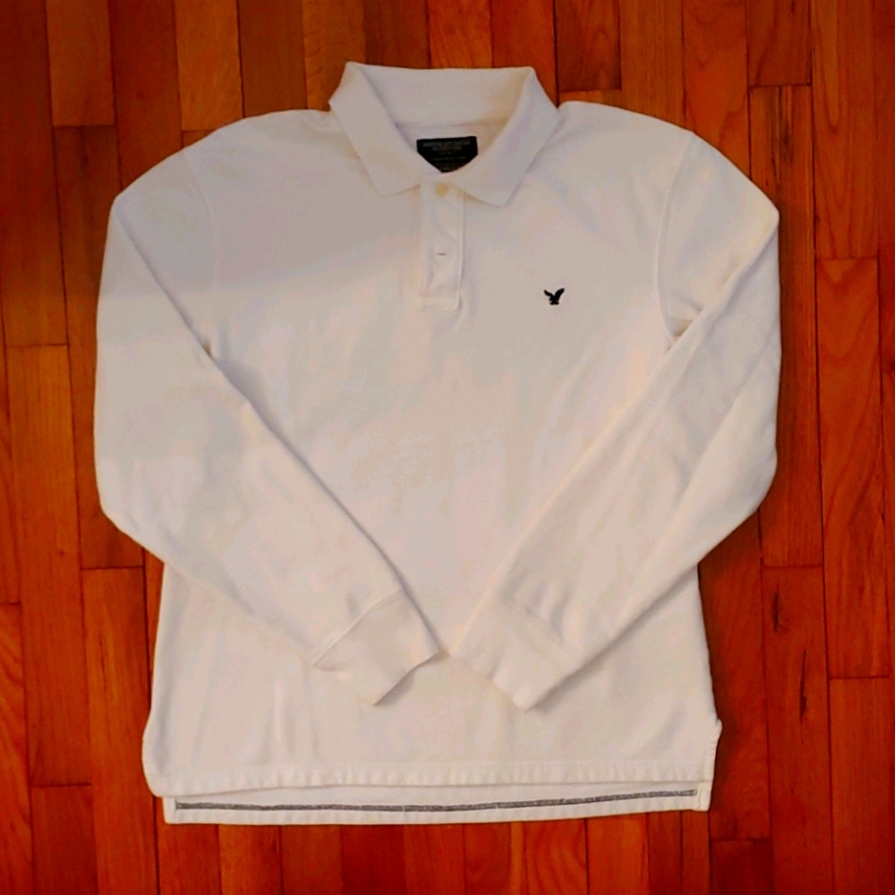 American Eagle Long Sleeve Polo